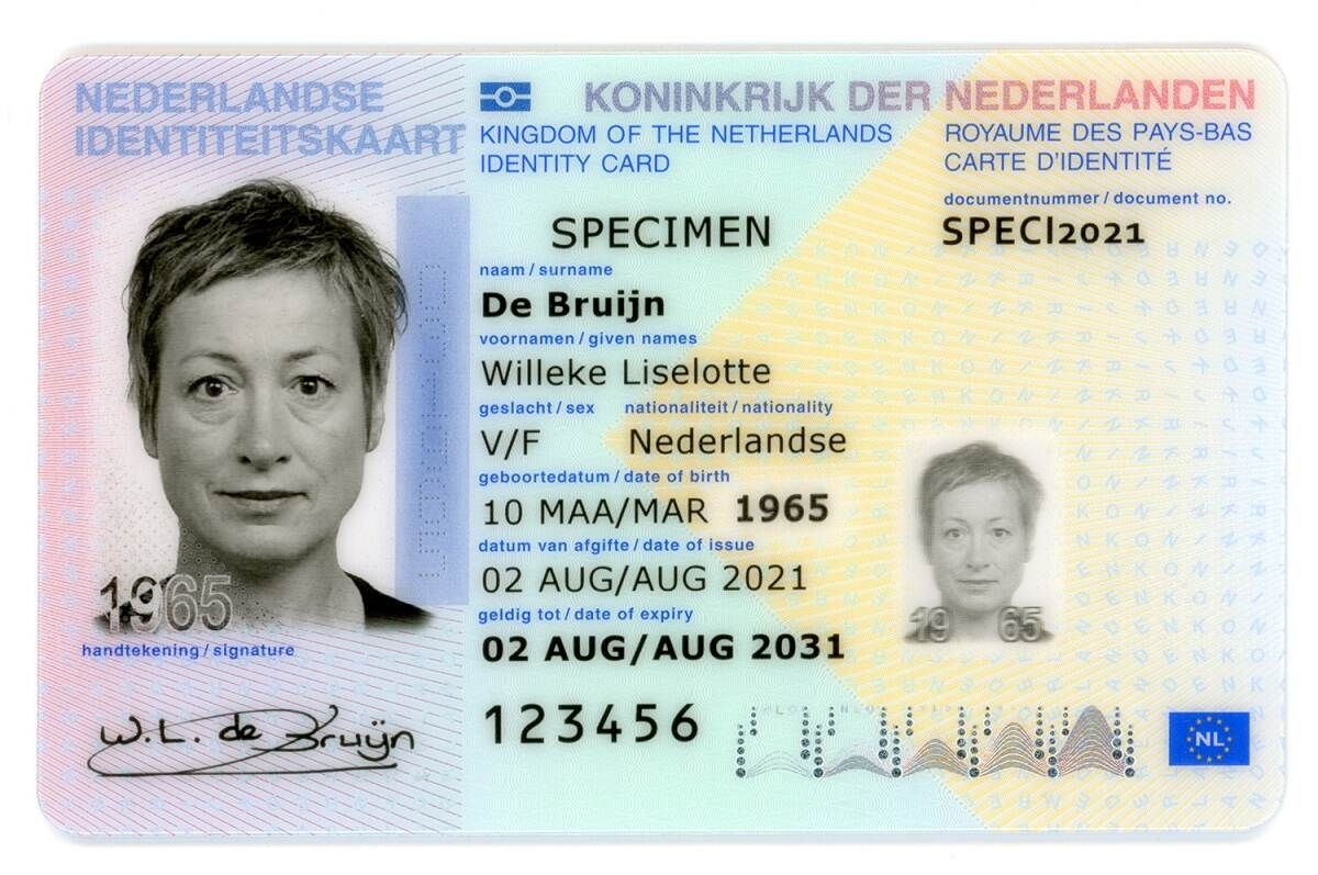 Dutch ID Card With New EU Regulation