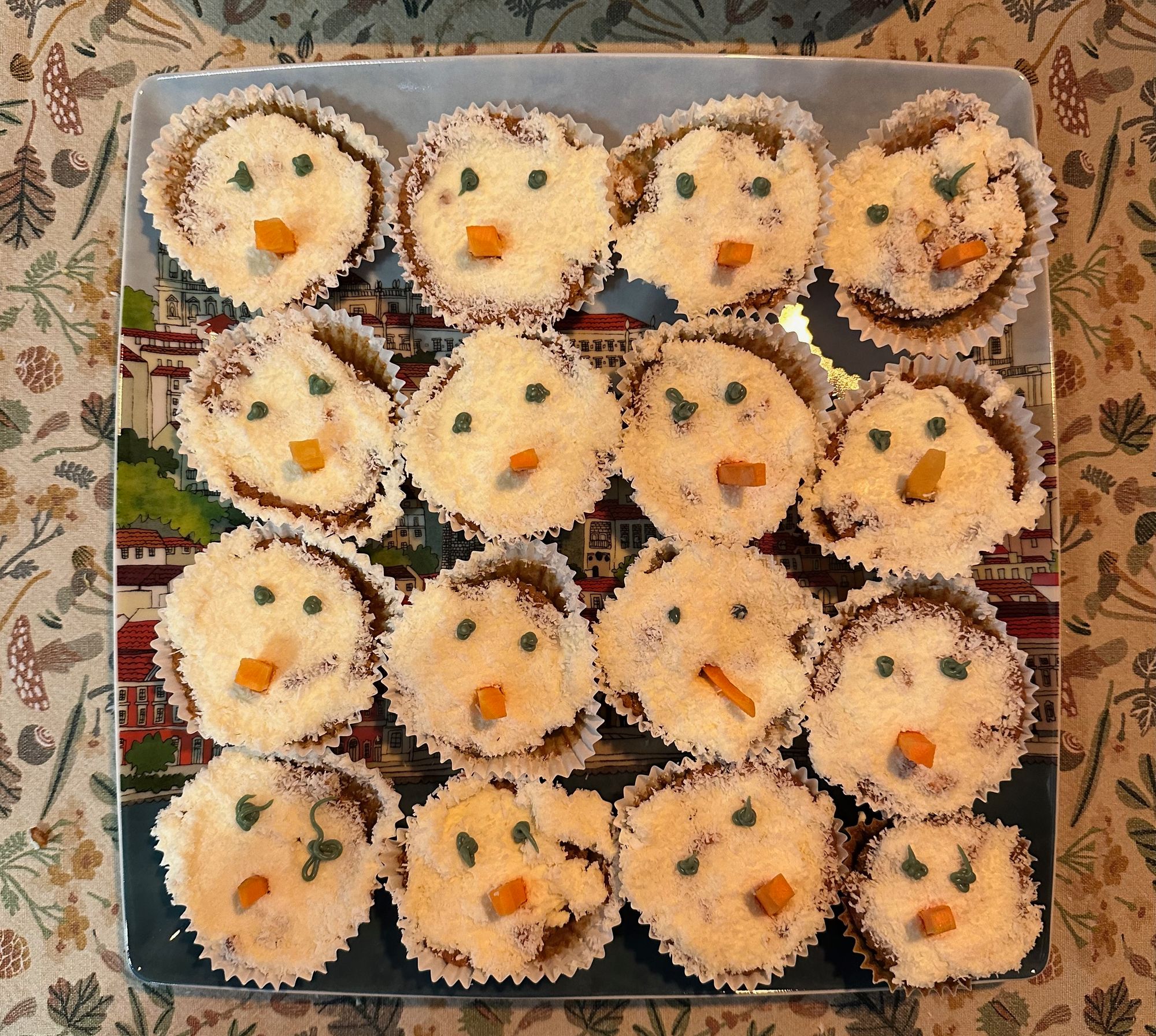 Een afleiding voor jou: sneeuwpop cupcakes
