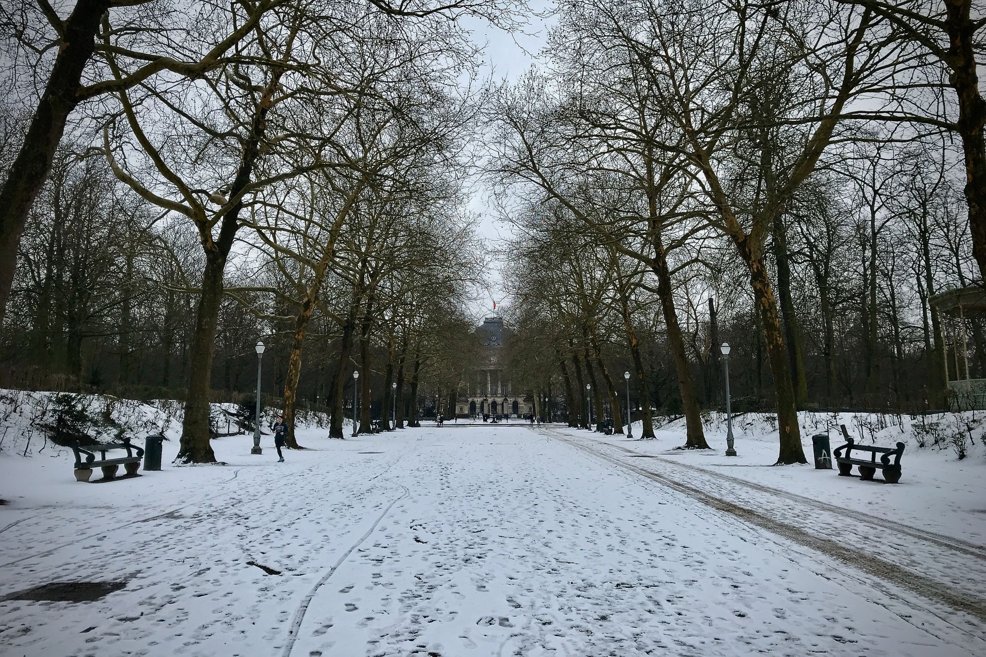 Snowy Brussels