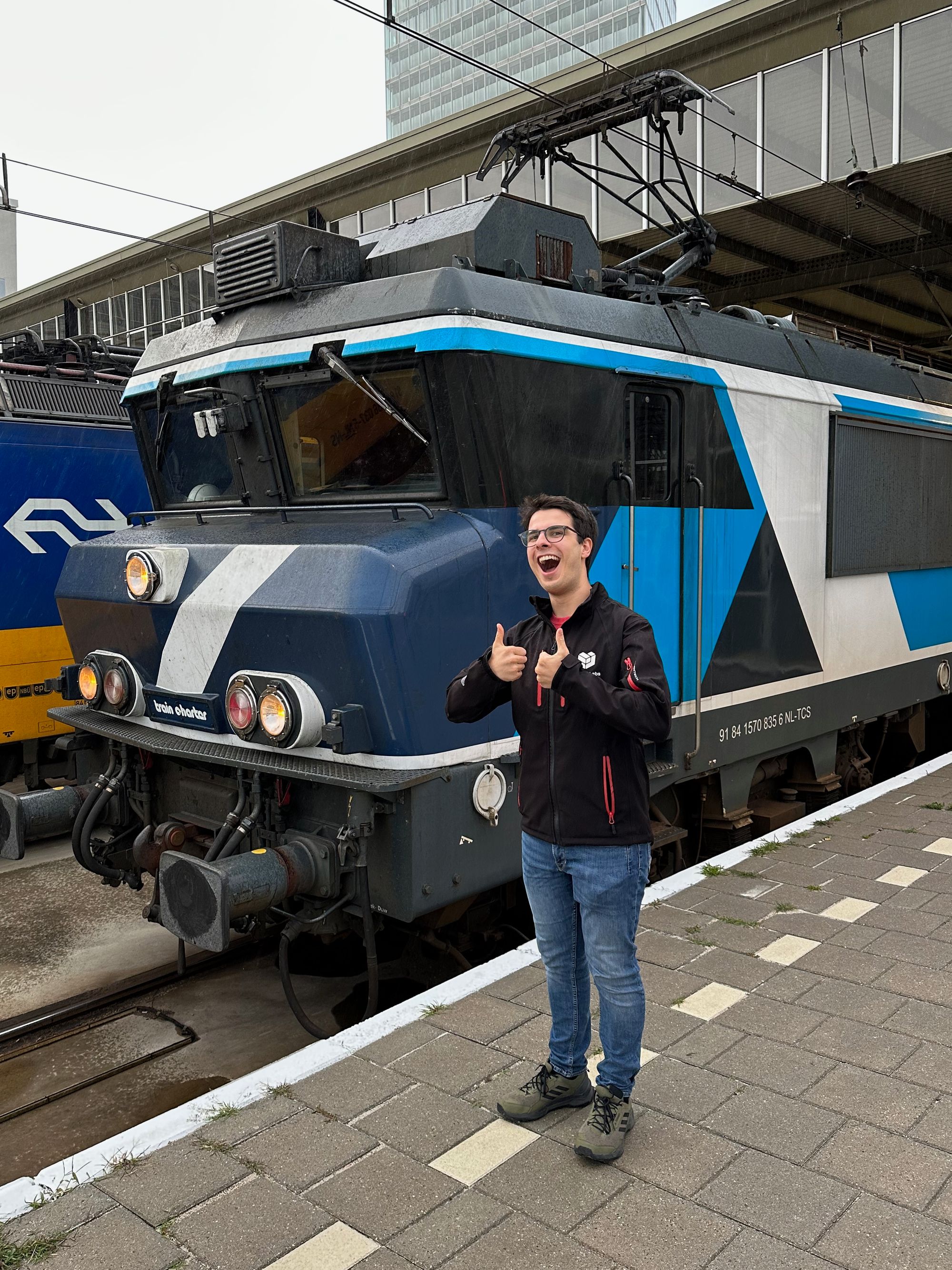 Me, and the Dinner Train Locomotive