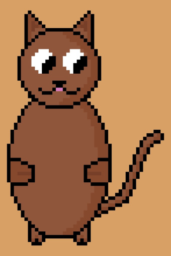 Wizard Cat Pixel Art