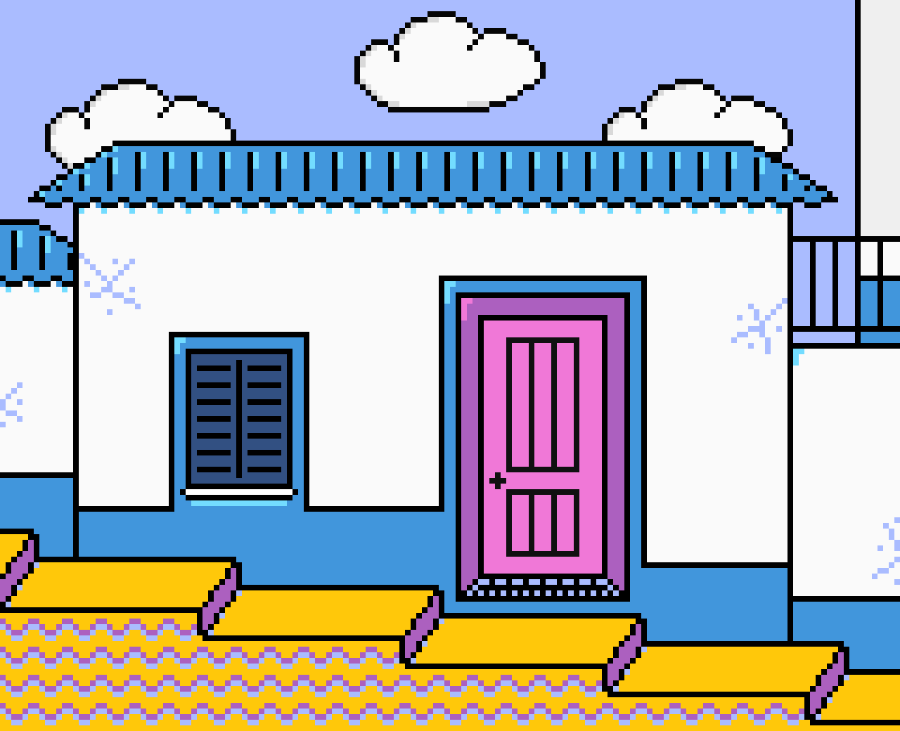 Pixelated Witch's Hut